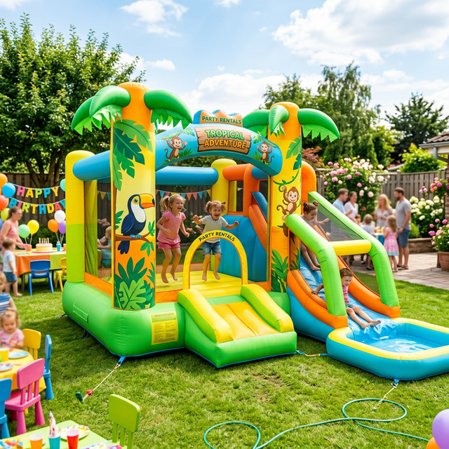 Tropical Adventure Bouncy Castle